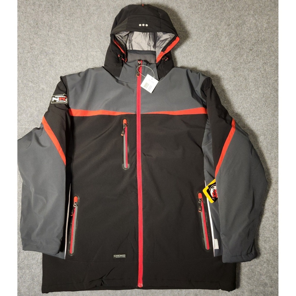 NWT Choko proformance Jacket Mens 2XL Adrenaline 3.0 Black Charcoal Thinsulate